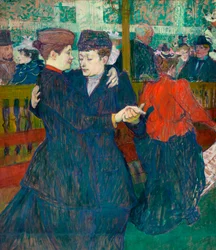 At the Moulin Rouge, Two Dancing Women